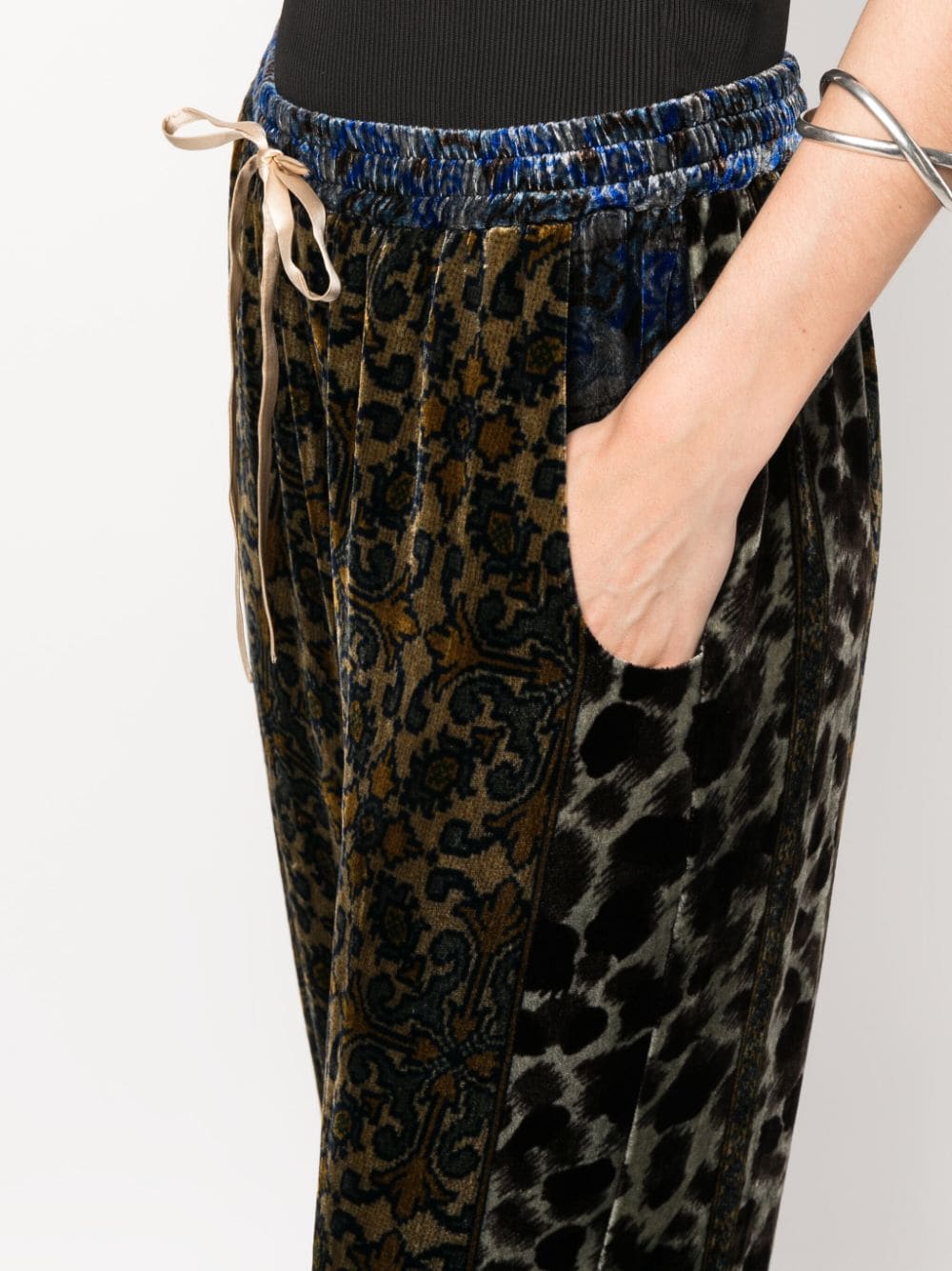 Pierre-Louis Mascia PIERRE-LOUIS MASCIA- Printed Silk Blend Trousers