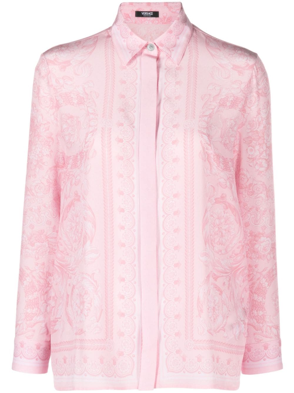 Versace VERSACE- Barocco Print Crepe De Chine Shirt