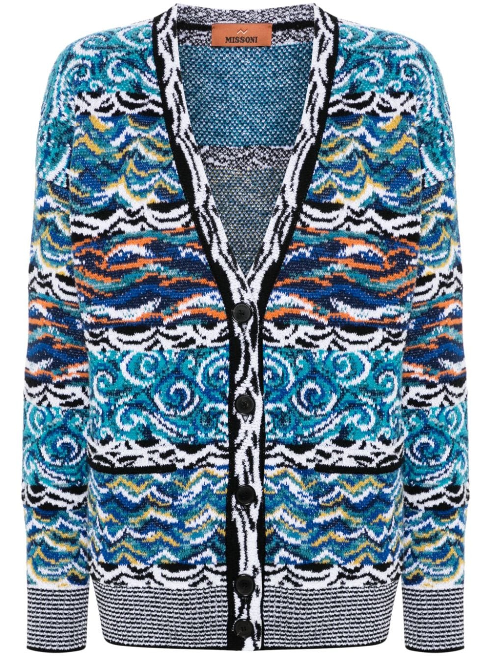 Missoni MISSONI- Wool And Cotton Blend V-necked Cardigan