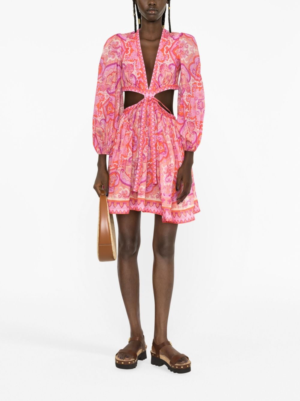 Zimmermann ZIMMERMANN- Paisley Print Cotton Mini Dress