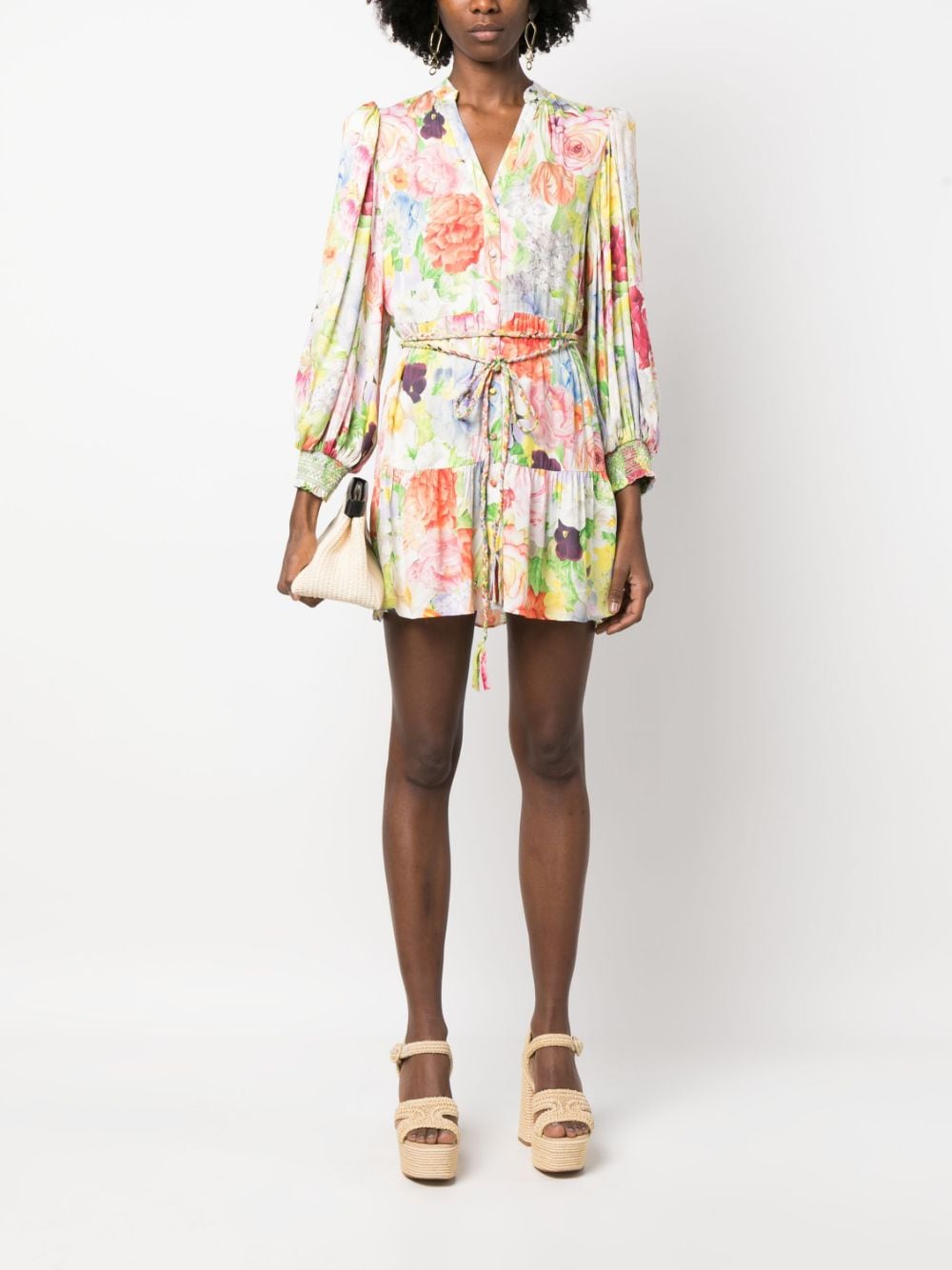  ALICE+OLIVIA- Antonette Printed Mini Dress