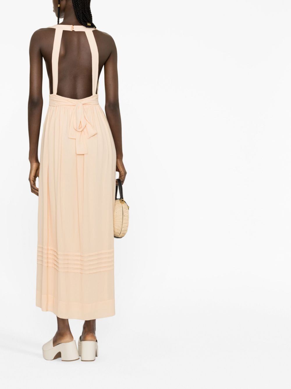 See By Chloé SEE BY CHLOÉ- Halter Neck Georgette Long Dress