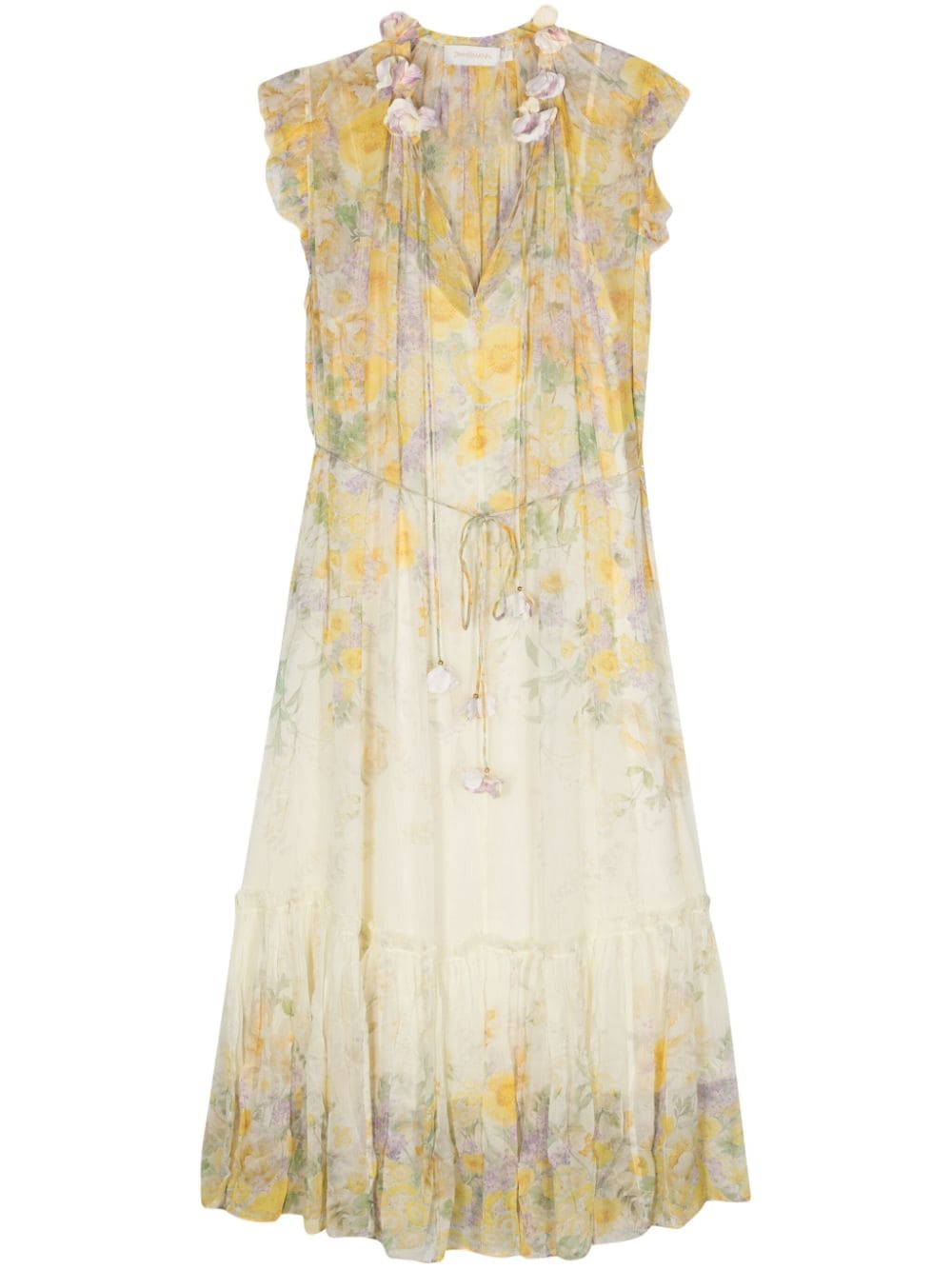 Zimmermann ZIMMERMANN- Floral Print Midi Dress