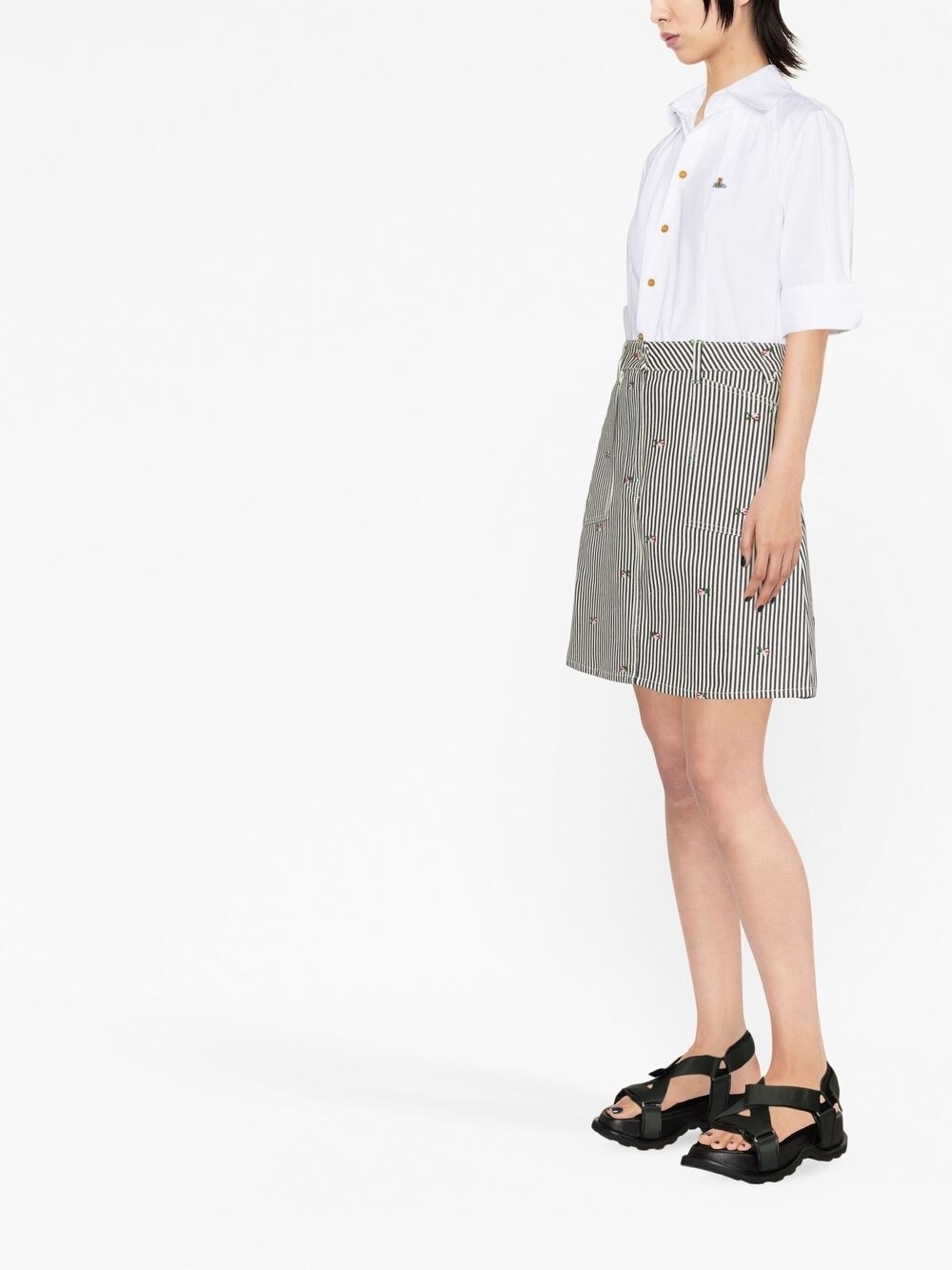 Kenzo KENZO- Striped Denim Skirt