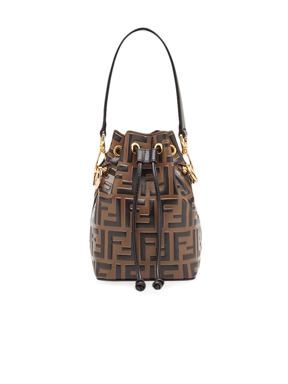 FENDI FENDI- Mon Tresor Mini Leather Bucket Bag