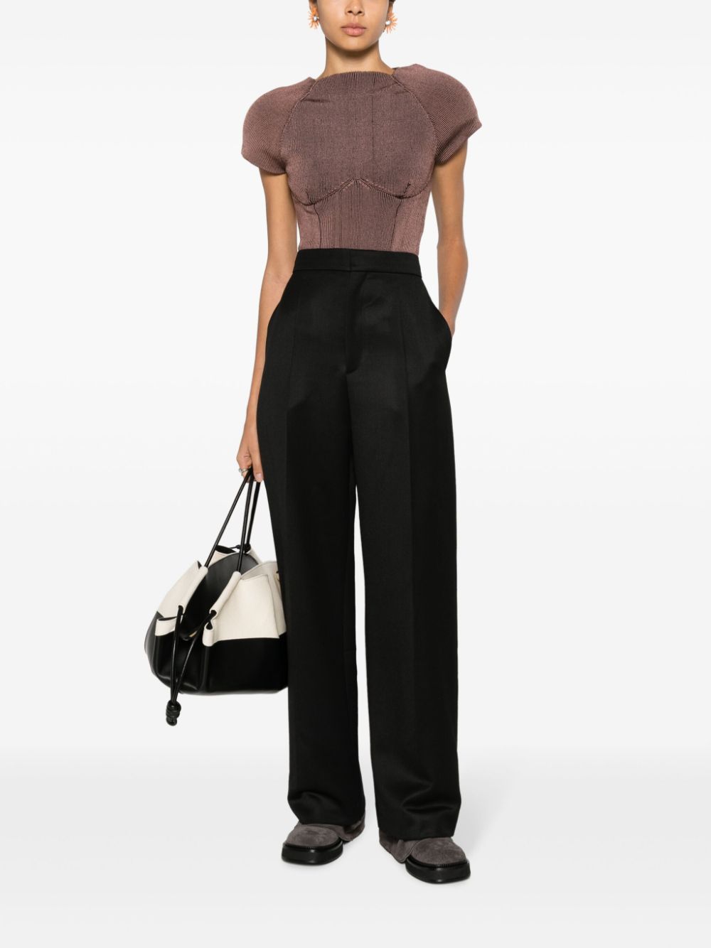 Loewe LOEWE- Wool High Waisted Trousers