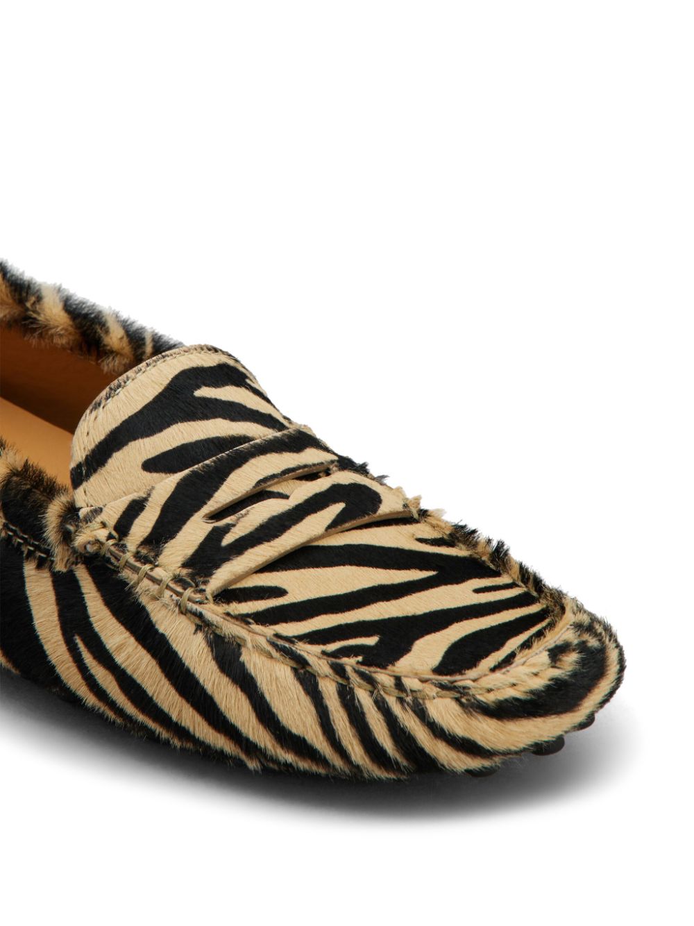 Tod's TOD'S- Gommino Zebra Motif Loafers