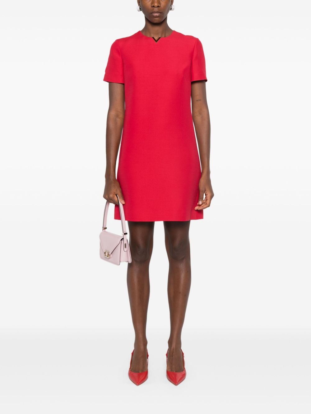 Valentino VALENTINO- Wool And Silk Blend Mini Dress