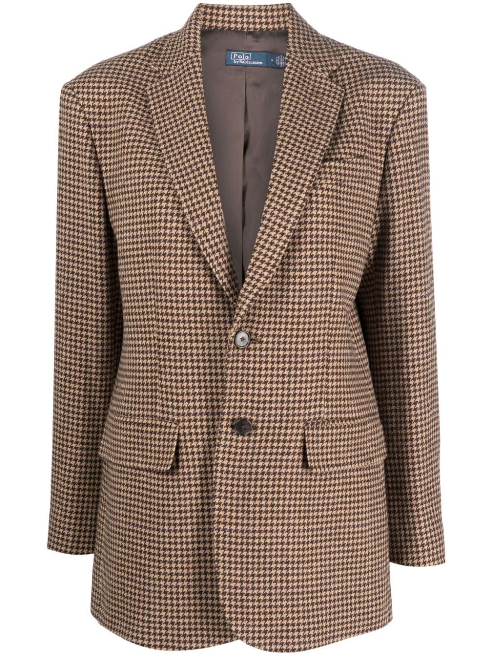 Polo Ralph Lauren POLO RALPH LAUREN- Single-breasted Houndstooth-pattern Blazer