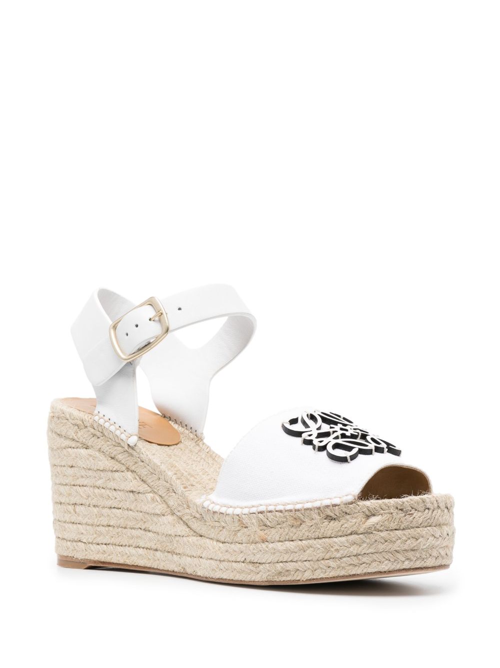 Loewe Paula's Ibiza LOEWE PAULA'S IBIZA- Anagram Canvas Wedge Espadrilles