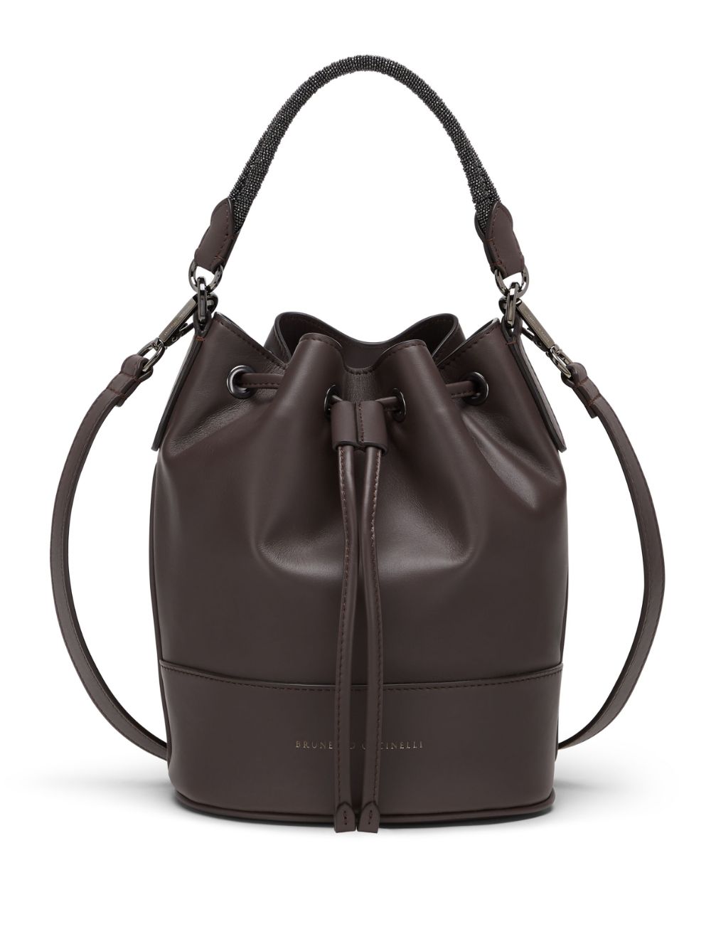 Brunello Cucinelli BRUNELLO CUCINELLI- Leather Bucket Bag