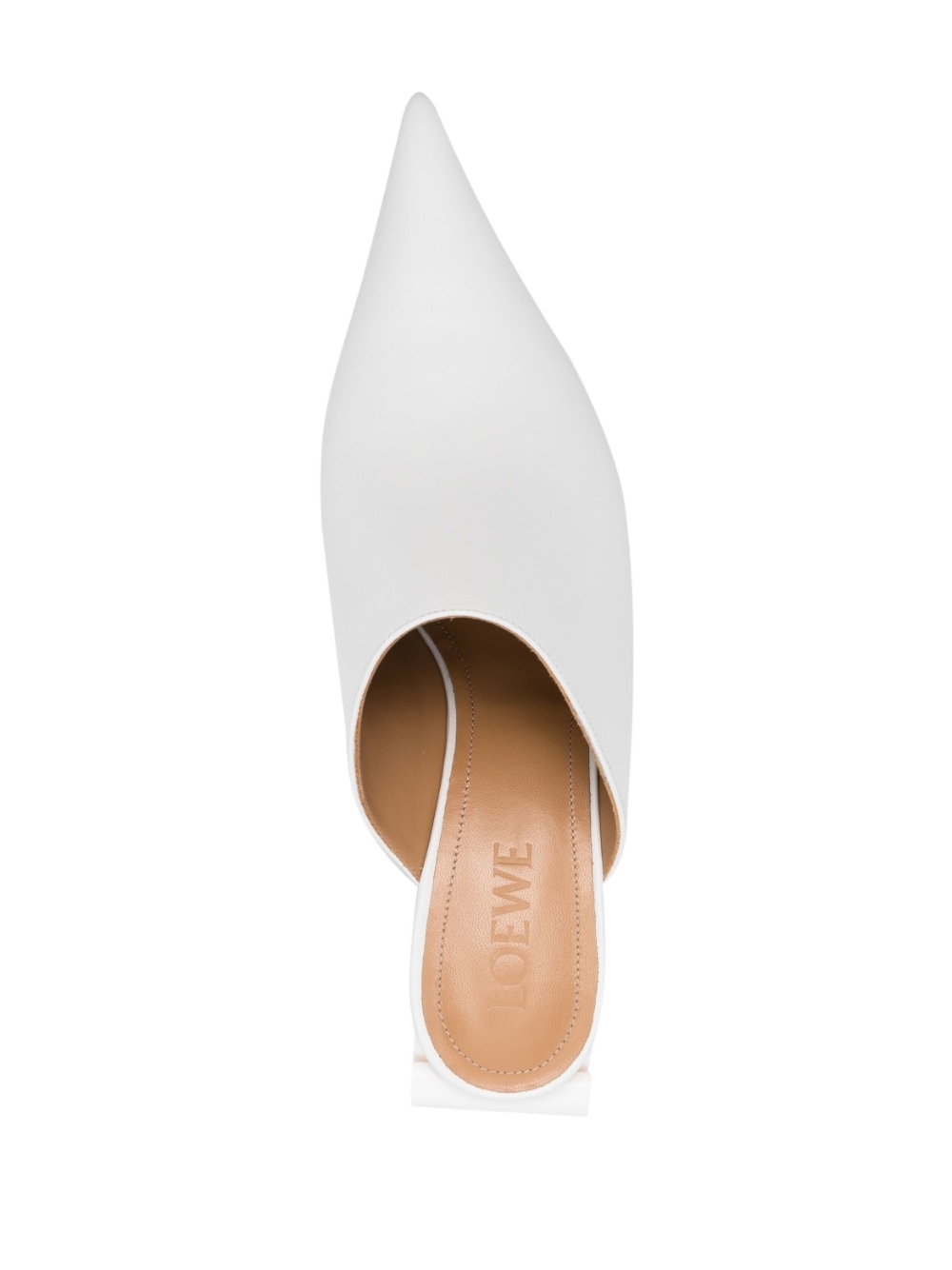 Loewe LOEWE- Anagram Leather Heel Mules