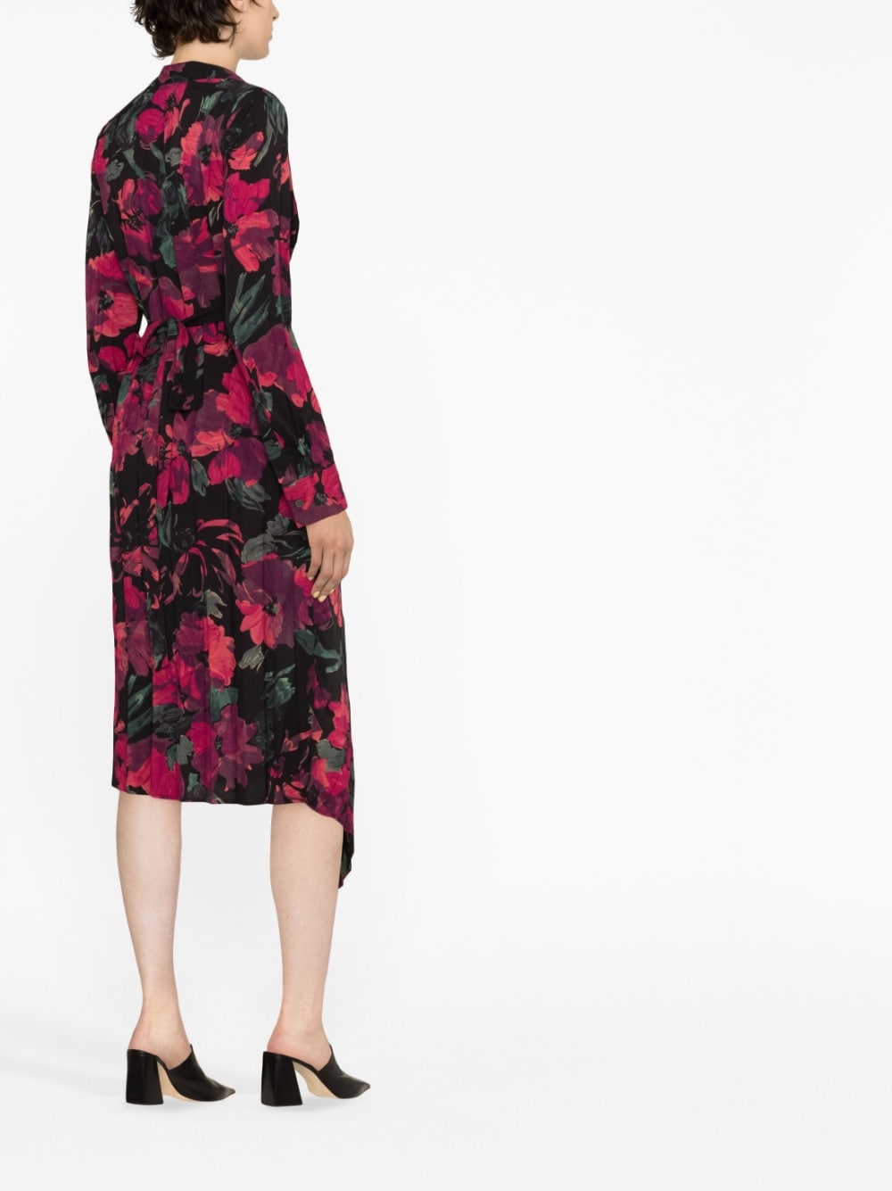 Dries Van Noten DRIES VAN NOTEN- Printed Long Sleeve Dress