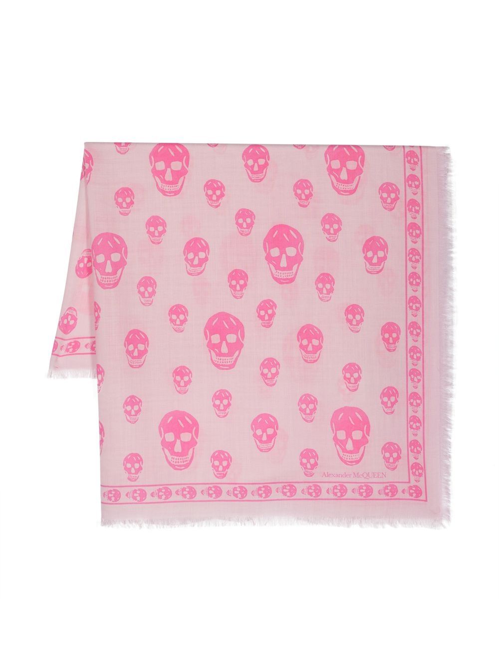 Alexander McQueen ALEXANDER MCQUEEN- Biker Skull Wool Scarf