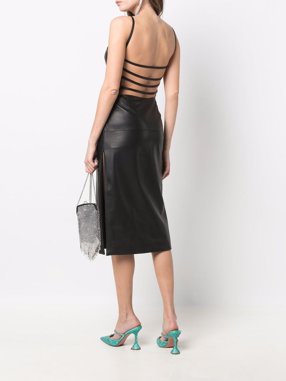 GIUSEPPE DI MORABITO GIUSEPPE DI MORABITO- Leather Midi Dress