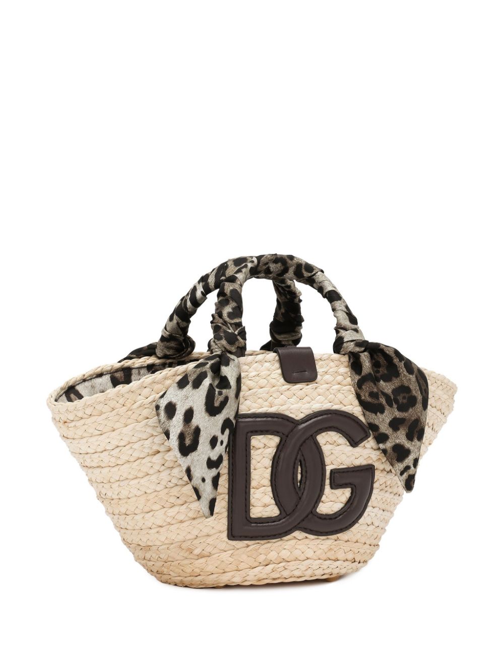 Dolce & Gabbana DOLCE & GABBANA- Kendra Small Rafia Tote Bag