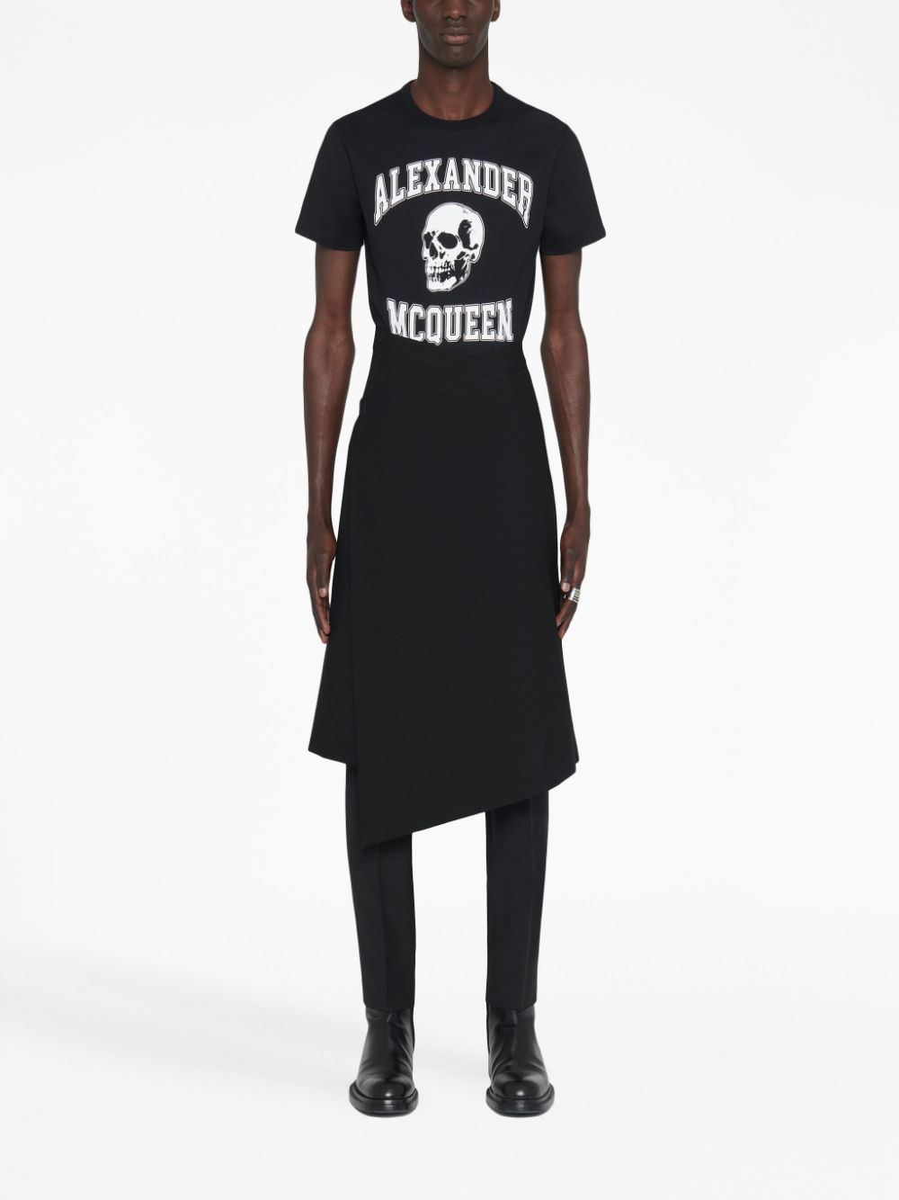 Alexander McQueen ALEXANDER MCQUEEN- Logo Organic Cotton T-shirt