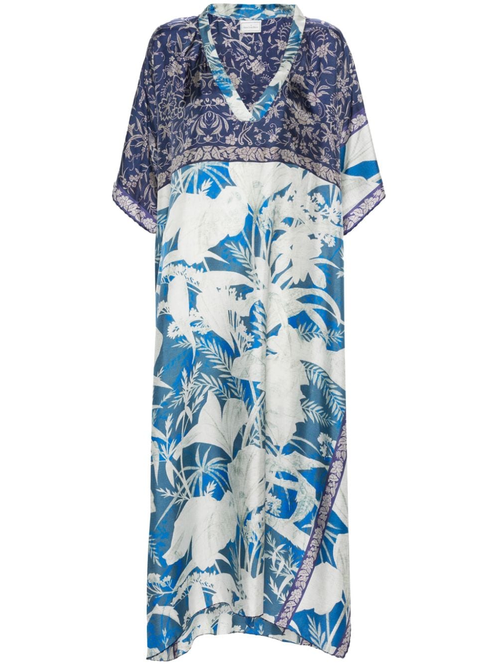 Pierre-Louis Mascia PIERRE-LOUIS MASCIA- Printed Silk Caftan Dress