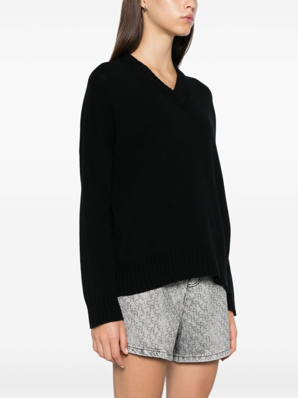 Emporio Armani EMPORIO ARMANI- Wool V-necked Sweater