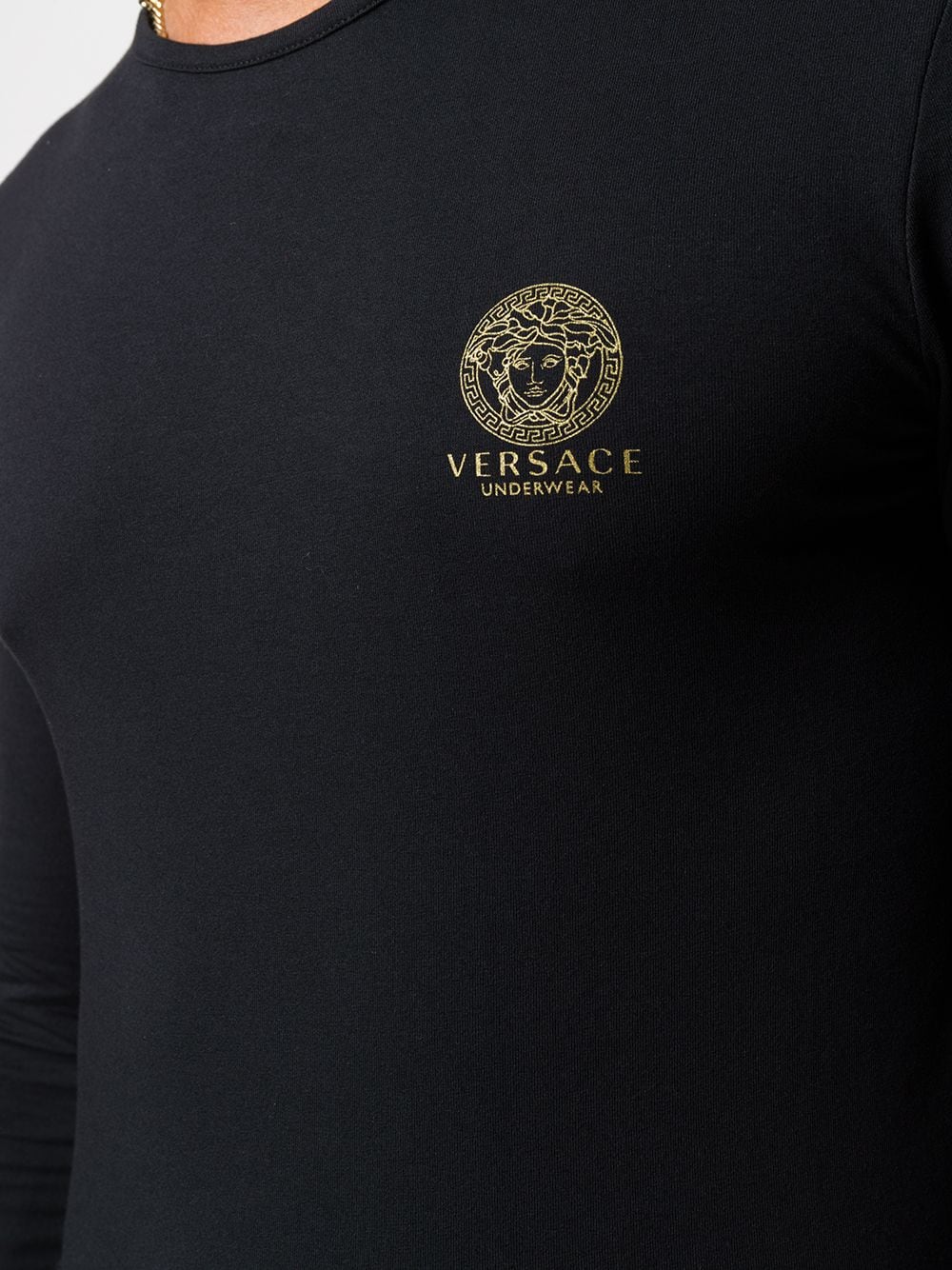 Versace VERSACE- Logo Cotton T-shirt