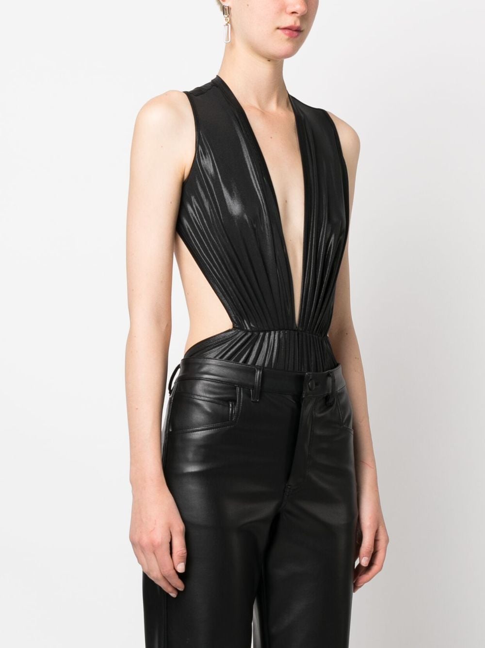 Rick Owens RICK OWENS- Deep V-neck Bodysuit