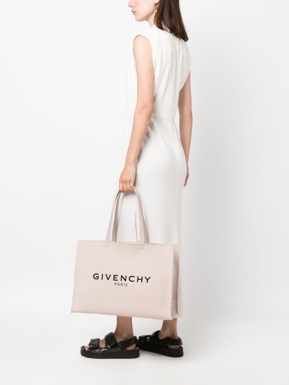 Givenchy GIVENCHY- G-tote Large Canvas Shopping Bag