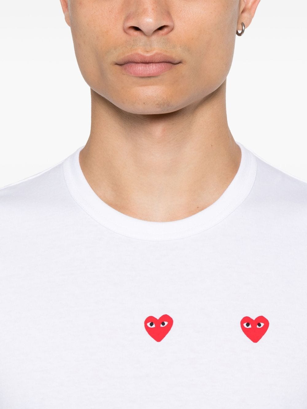 Comme Des Garçons Play COMME DES GARCONS PLAY- Logo Cotton T-shirt