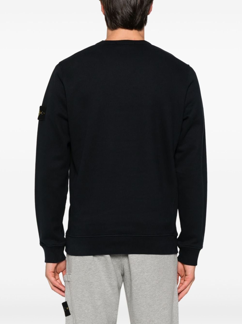 Stone Island STONE ISLAND- Logo Cotton Crewneck Sweatshirt