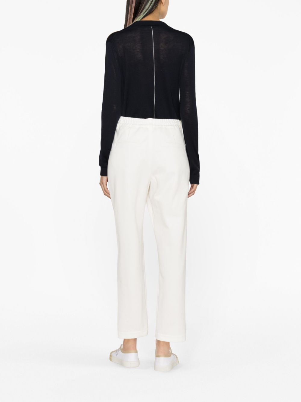 Brunello Cucinelli BRUNELLO CUCINELLI- Cotton Blend Drawstring Trousers