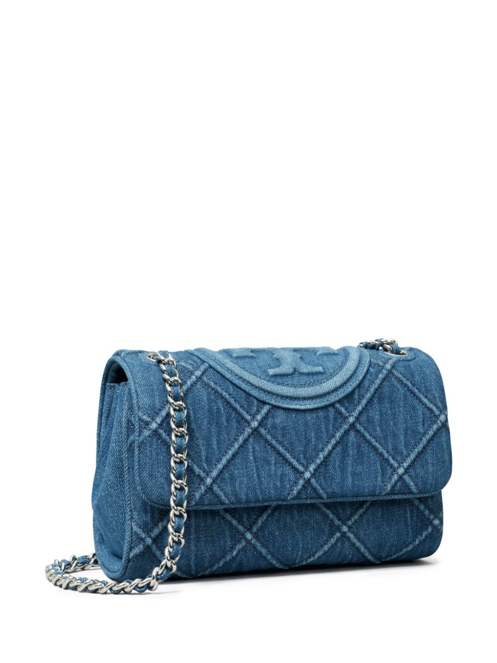 Tory Burch TORY BURCH- Fleming Small Denim Shoulder Bag