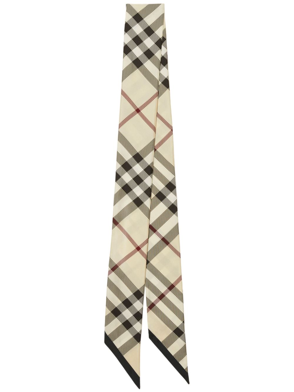 Burberry BURBERRY- Check Motif Silk Foulard