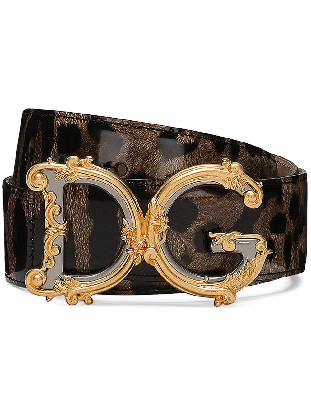 Dolce & Gabbana DOLCE & GABBANA- Dg Barocco Leather Belt