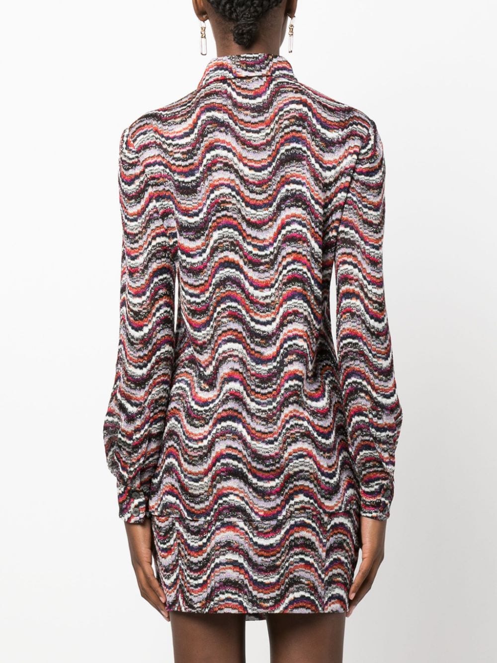 Missoni MISSONI- Waves Pattern Long Sleeve Shirt