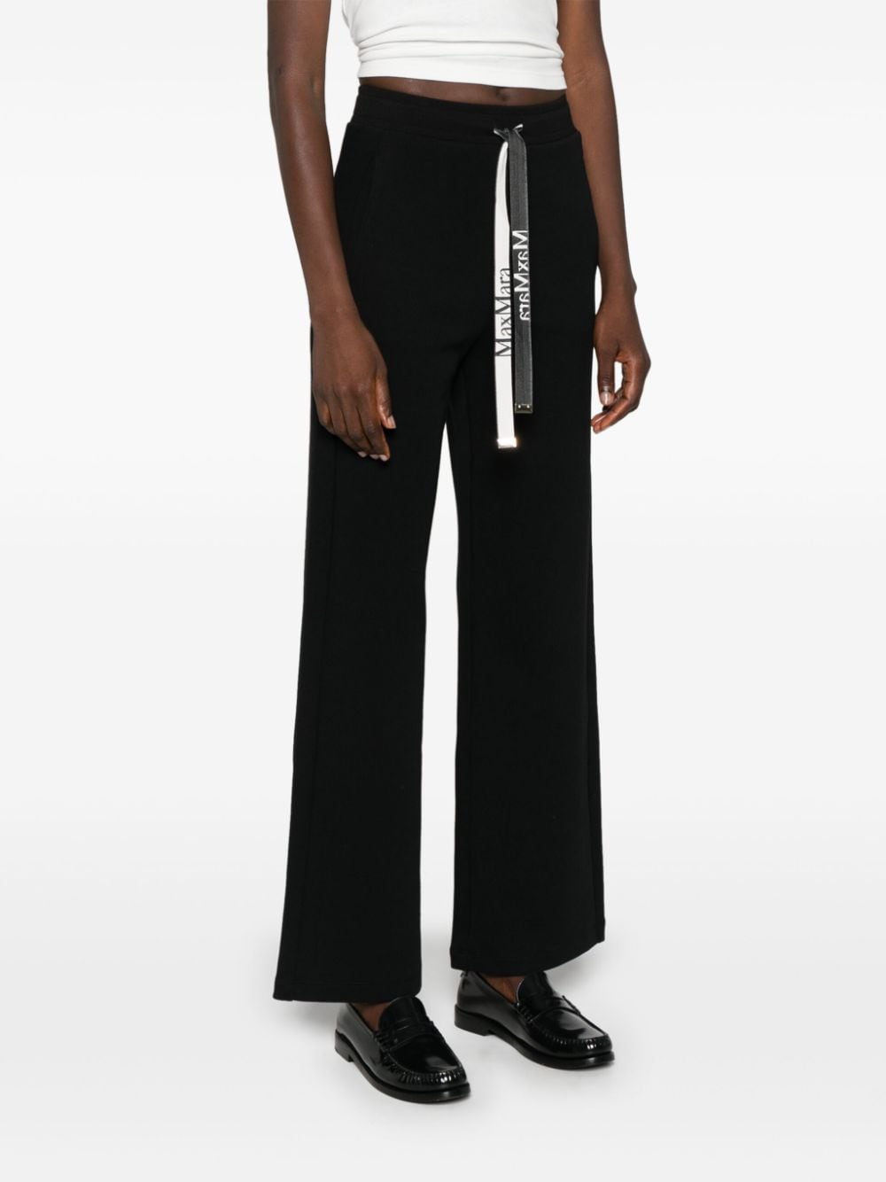  'S MAX MARA- Logo Cotton Trousers