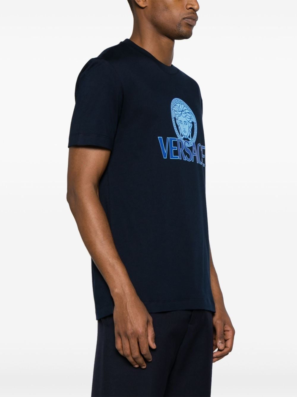 Versace VERSACE- Logo Cotton T-shirt