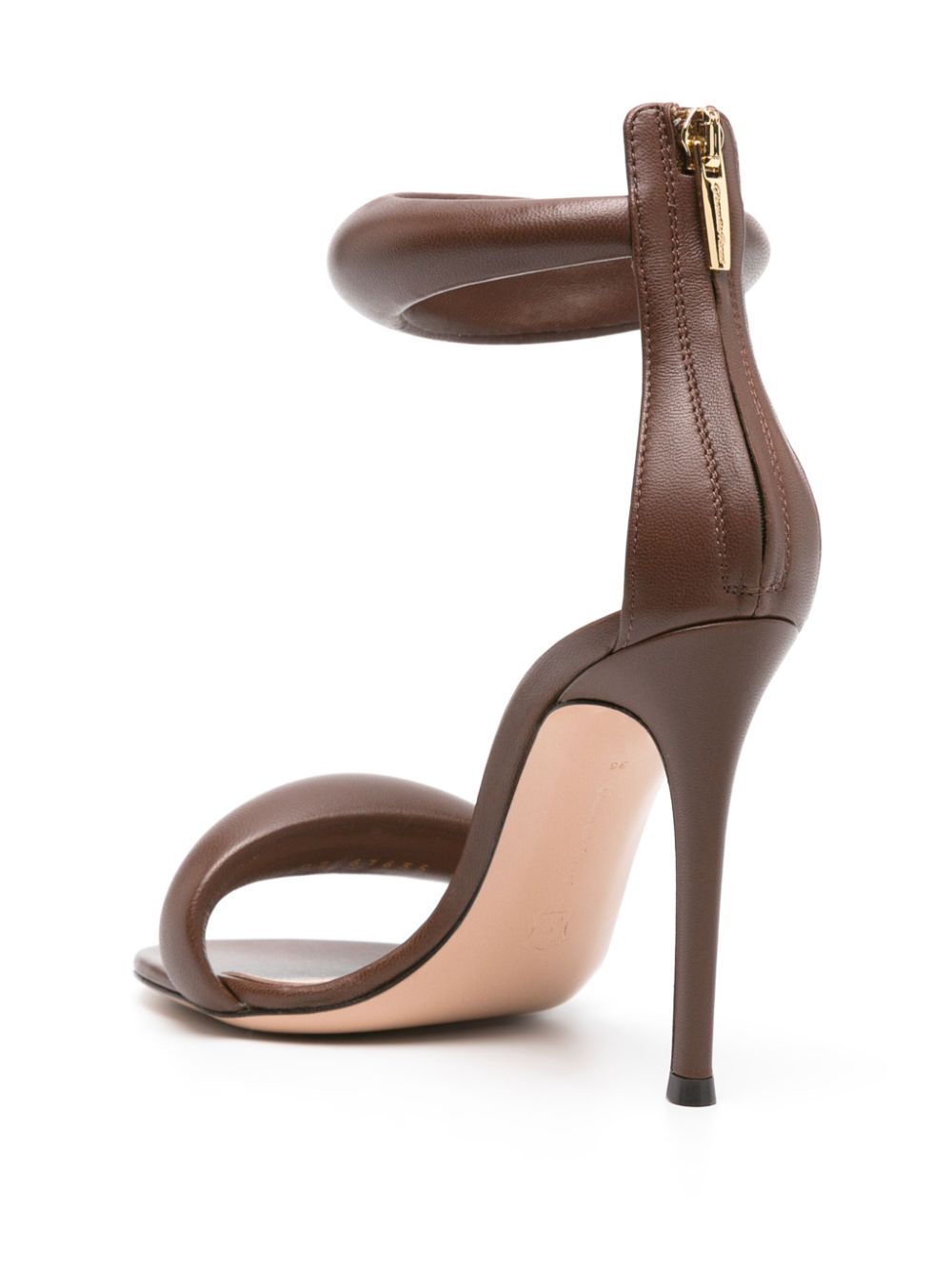 Gianvito Rossi GIANVITO ROSSI- Bijoux Leather Heel Sandals