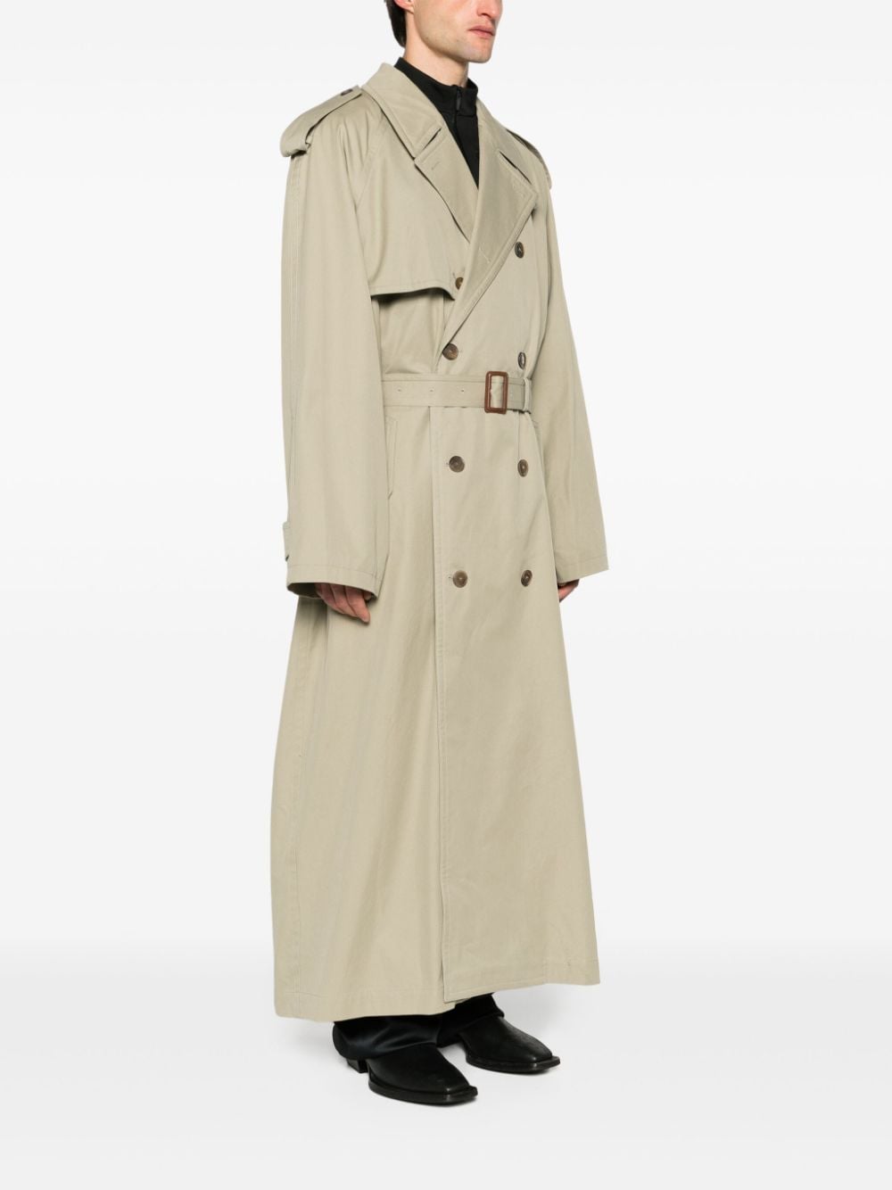 Balenciaga BALENCIAGA- Cotton Midi Trench Coat