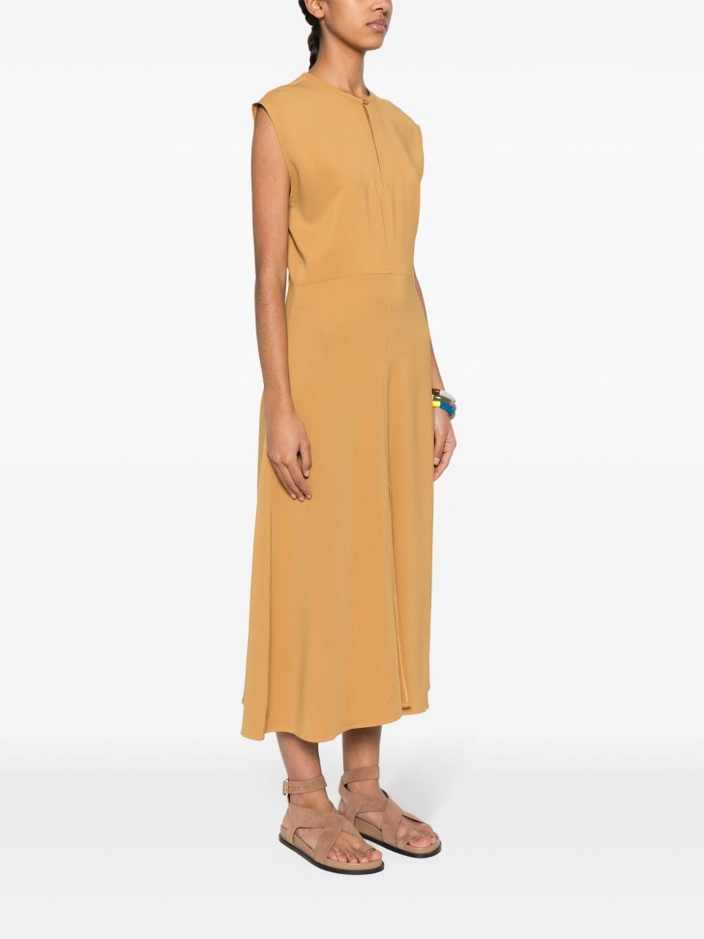 Forte Forte FORTE FORTE- Stretch Crepe Cady Midi Dress