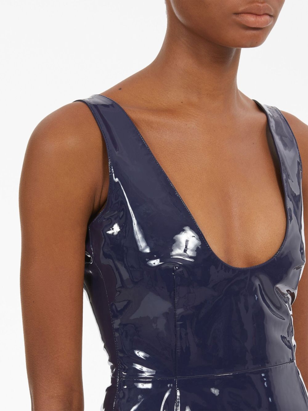 Ferragamo FERRAGAMO- Patent Leather Mini Dress