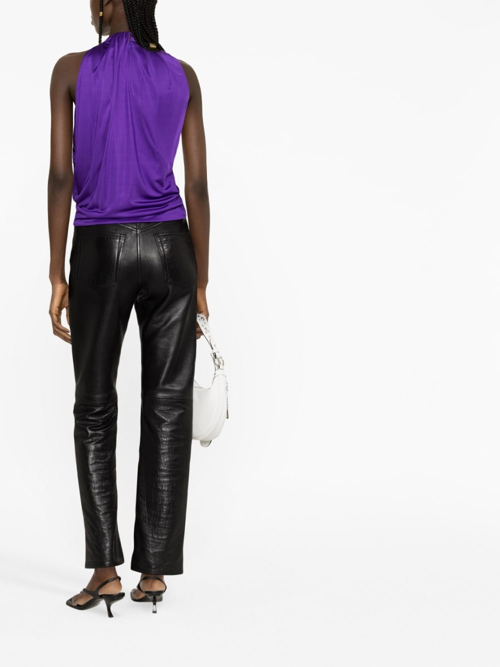 Versace VERSACE- Draped Cut-out Blouse