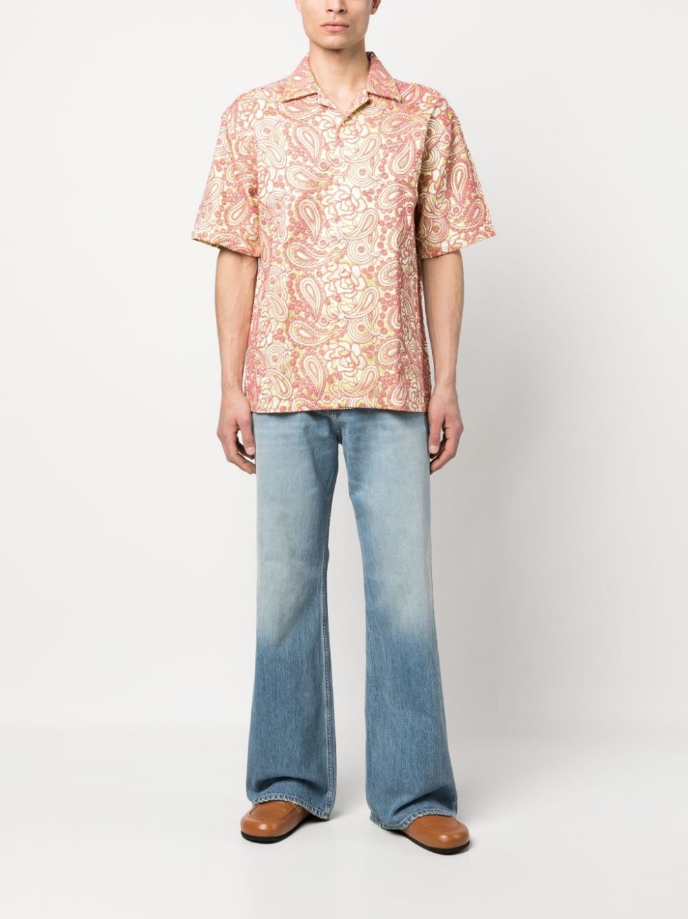 Bluemarble BLUEMARBLE- Short Sleeve Embroidered Shirt