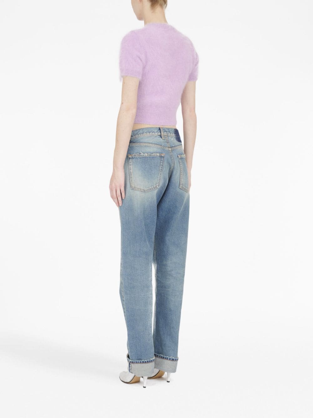 Maison Margiela MAISON MARGIELA- Cropped Cotton T-shirt