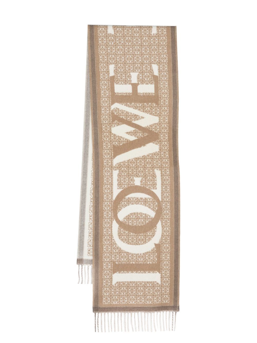 Loewe LOEWE- Love Wool And Cashmere Scarf