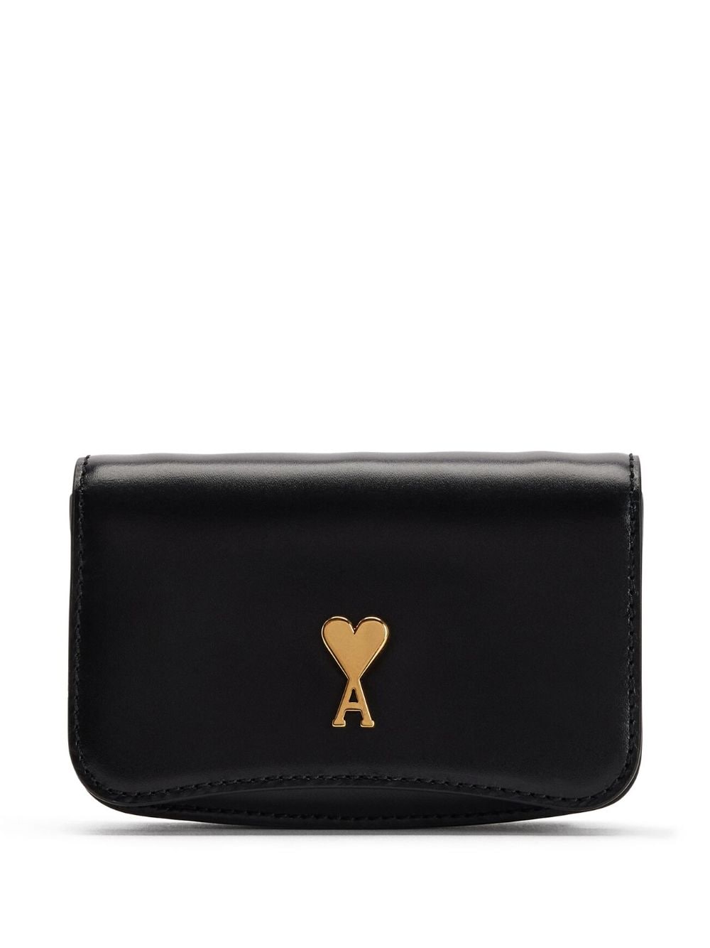 Ami Paris AMI PARIS- Leather Credit Card Case