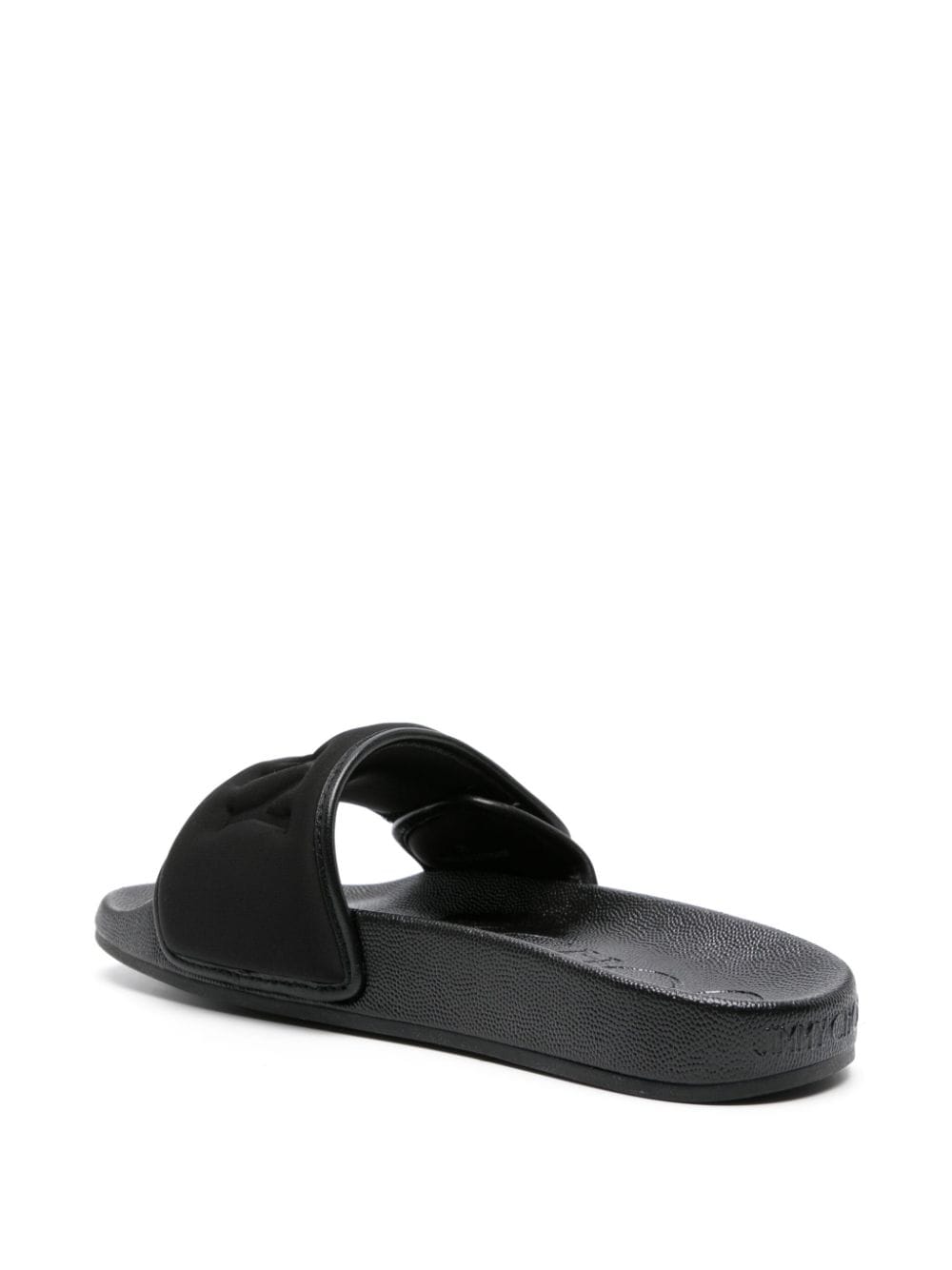 Jimmy Choo JIMMY CHOO- Fitz/f Leather Pool Slippers