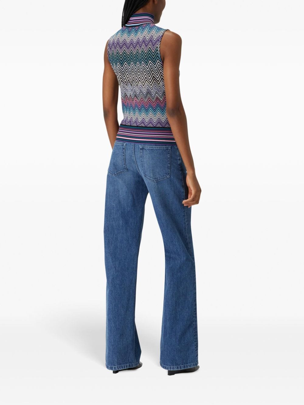 Missoni MISSONI- Zig Zag Motif Wool Top