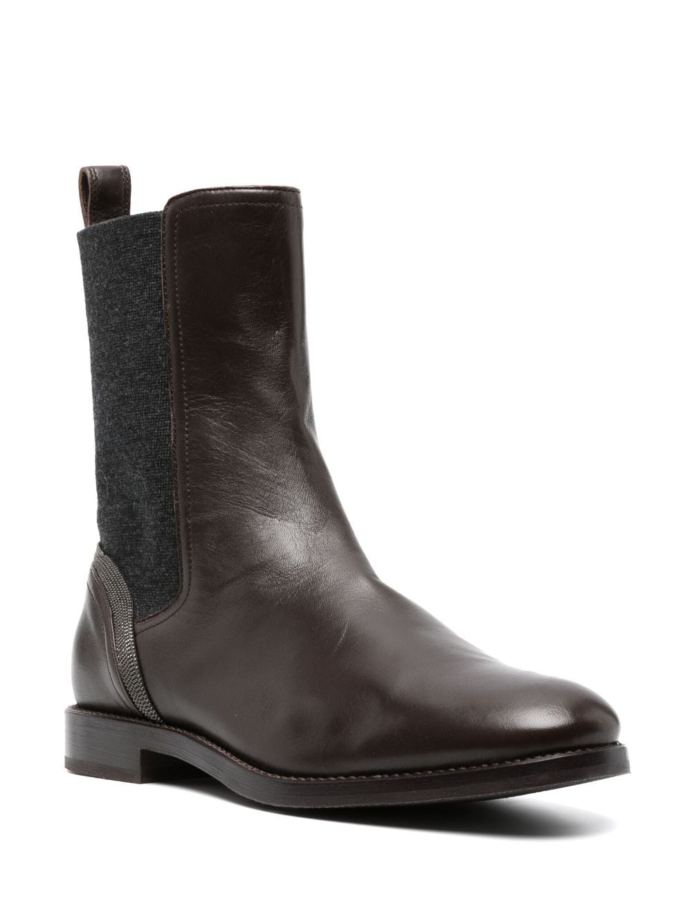 Brunello Cucinelli BRUNELLO CUCINELLI- Leather Chelsea Boots