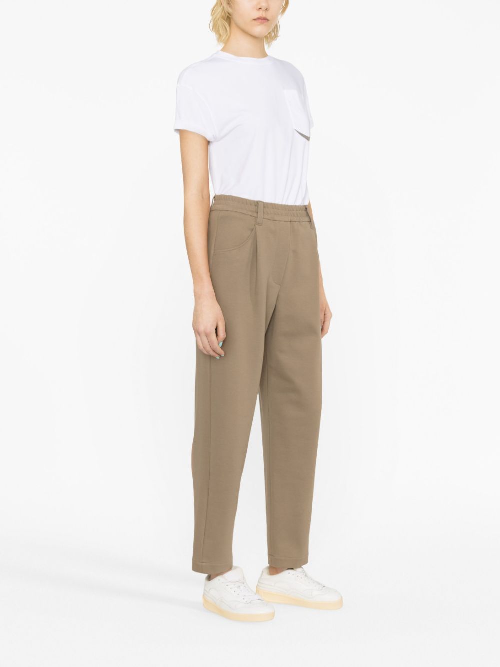 Brunello Cucinelli BRUNELLO CUCINELLI- Cotton Blend Drawstring Trousers