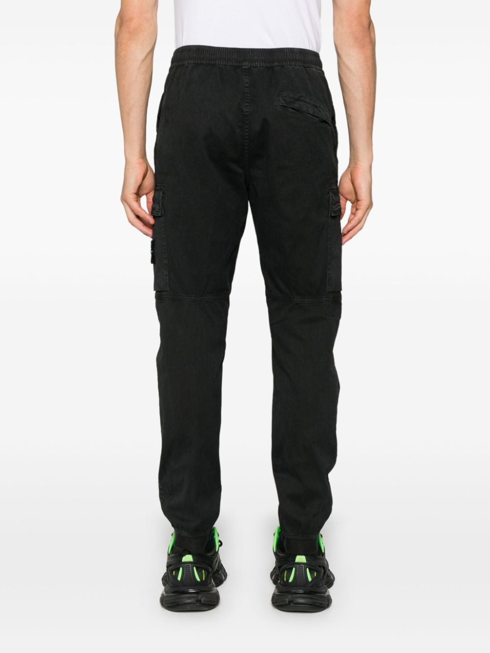 Stone Island STONE ISLAND- Logo Cotton Cargo Trousers