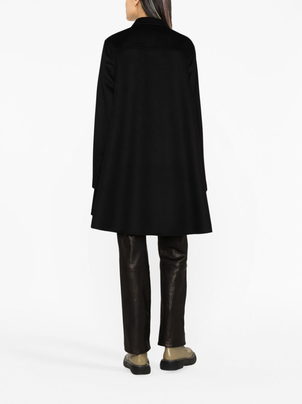 Loewe LOEWE- Wool Blend Cashmere Trapeze Coat